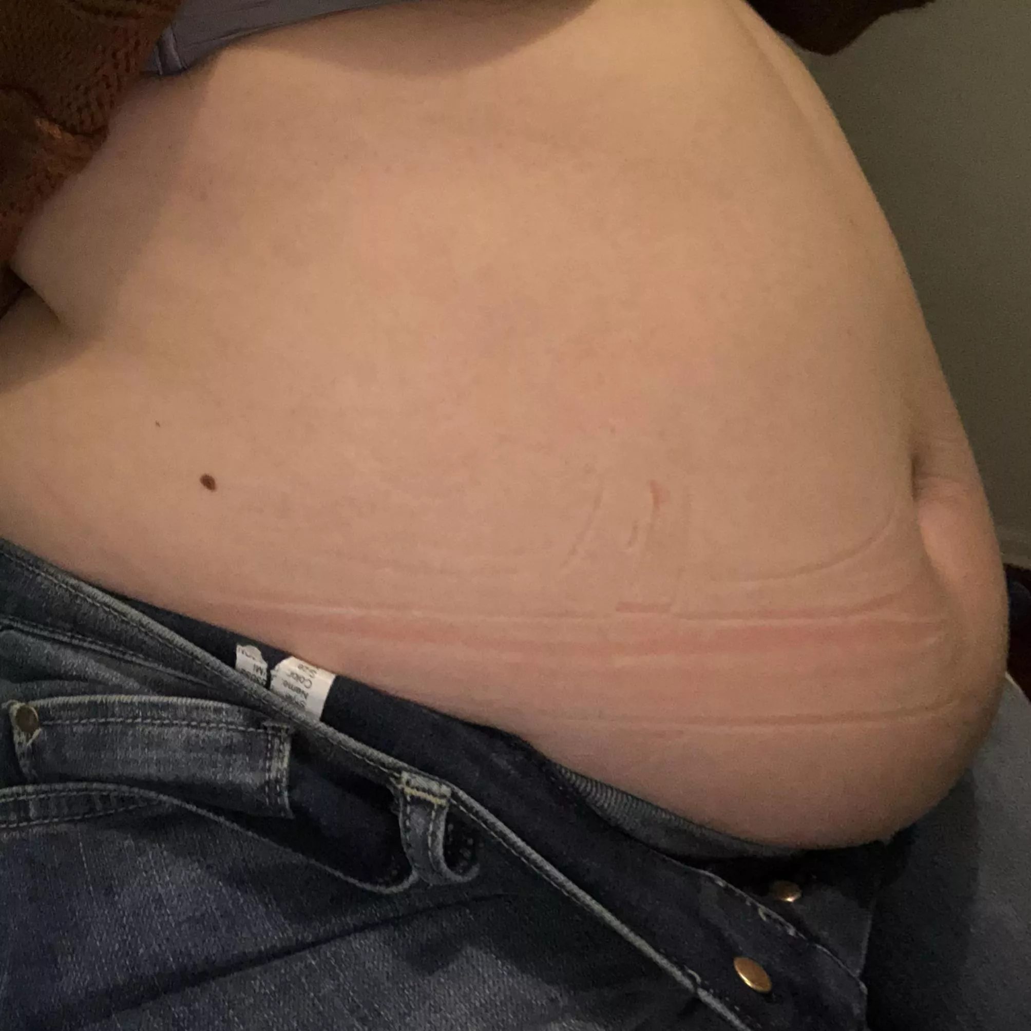 Didn’t realize how tight my pants were getting until I took this 😳 posted by lunaloo2