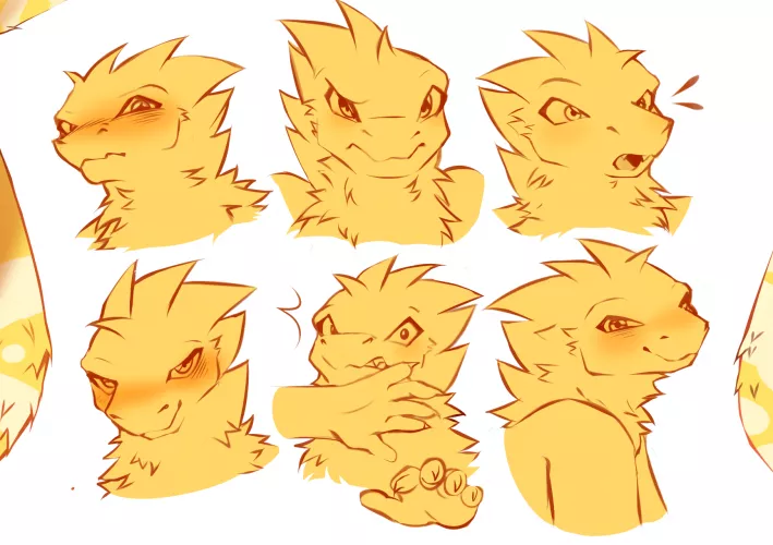 Different expressions owo (Art by me @SkylerPegas) by SkylerPegas