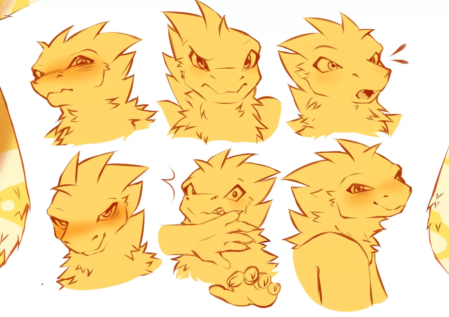 Different expressions owo (Art by me @SkylerPegas) posted by SkylerPegas