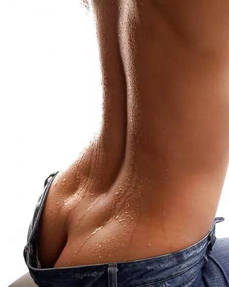 Dimples and crack by massageguy2