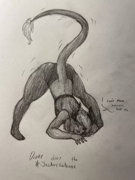 Dione does a trend, then regrets it (OC) by Unironic-WEEB_12