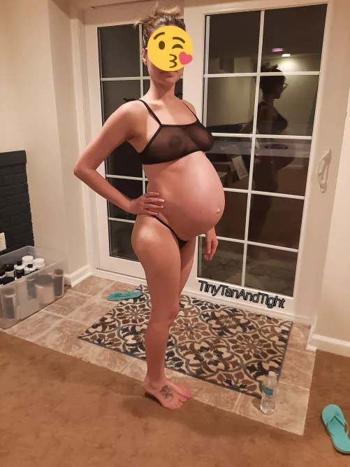 Dipping my toes in for a little. Hope the neighbors don't mind by TinyTanAndTight