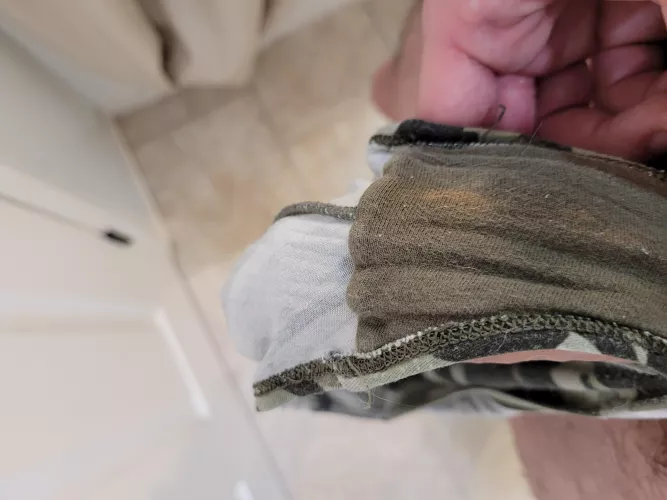 Dirty camo panties glad my friend leaves these lying around by Laxus1212