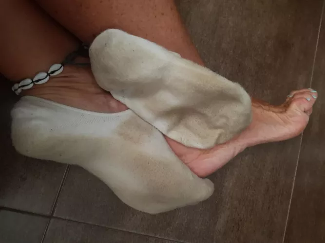 dirty White socks