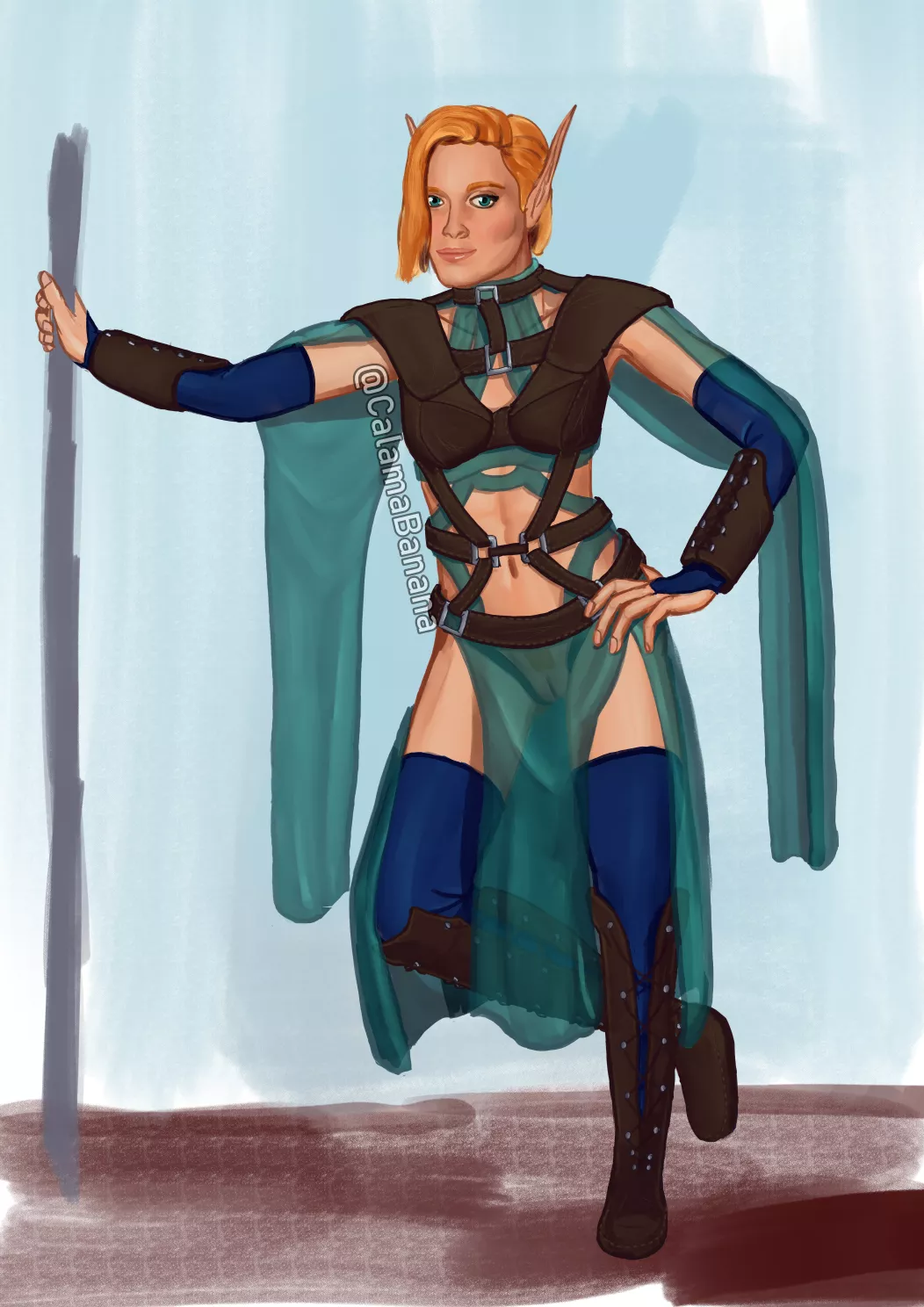 Distracting their foe is a large part of a bladesinger's dance. (CalamaBanana)[DnD] posted by CalamaBanana