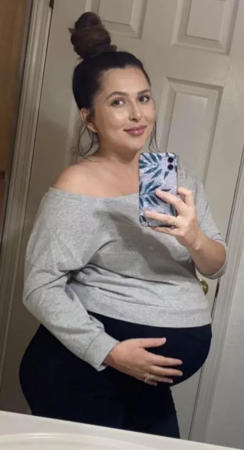 Dm to talk dirty about this pregnant babe. No limits by OkCaregiver1638