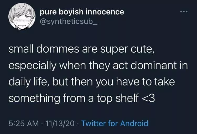 Do dommes ever realize how cute and adorable they are? (I also don't think I would be a very bratty sub but it would be impossible to NOT be bratty here lmao) posted by PervertedAccount