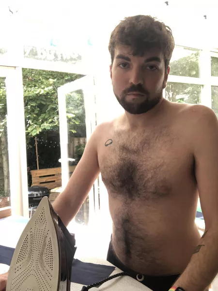 Do I look happy to be doing the laundry? by amper_prive