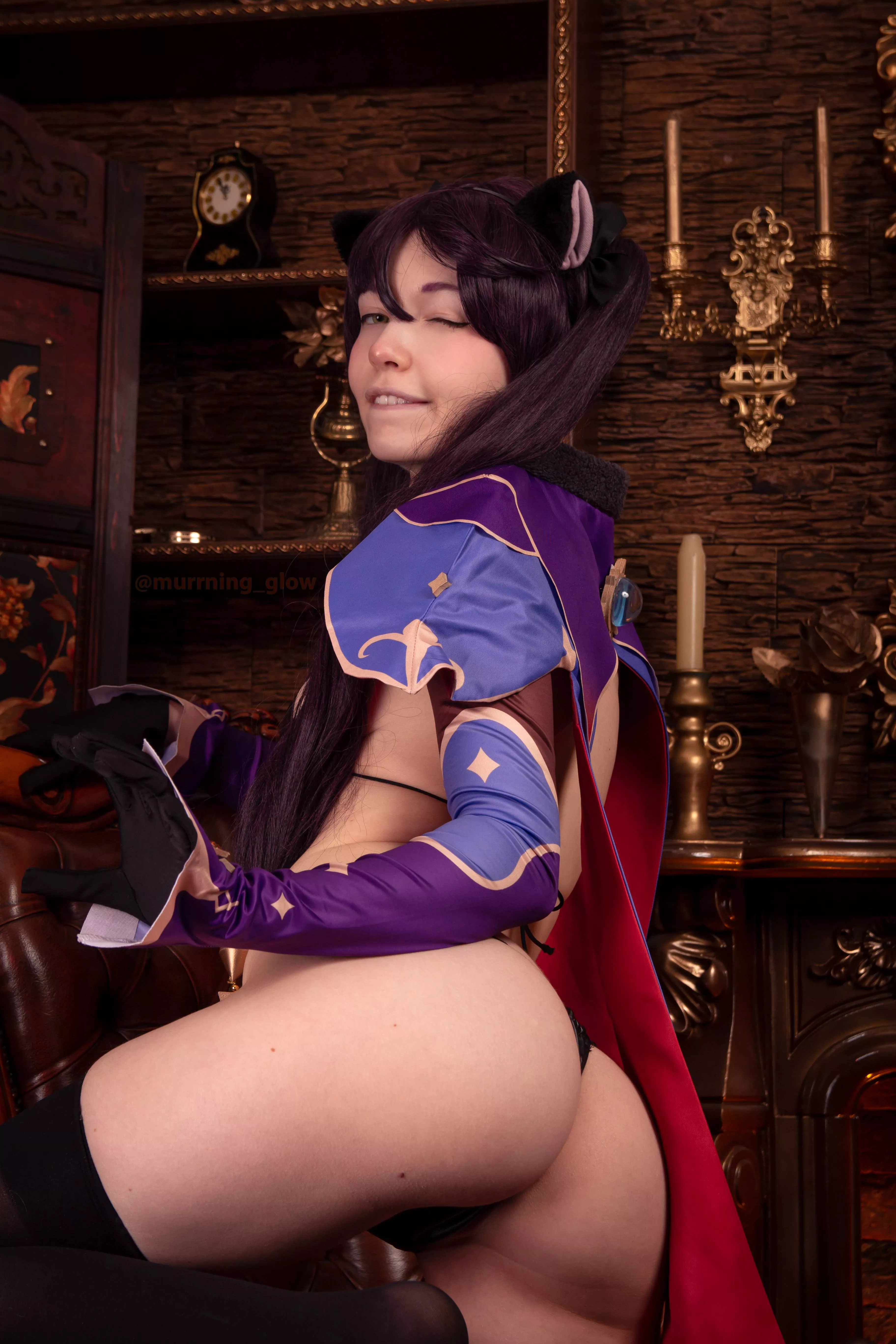 Do you have a big cool telescope? 🔭 I heard it’s a cool day to watch stars today ⭐️🥰 | Cat Mona cosplay by Murrning_Glow posted by MurrningGlow