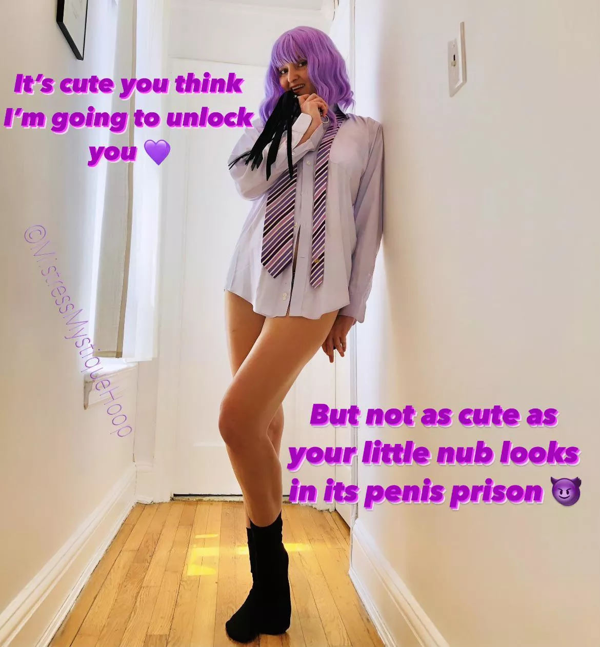 Do you know what is so cute? 💜 posted by MistressMystiqueHoop