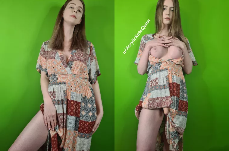 Do you like me in my favorite dress? 🥰 by AcrylicKateQuinn