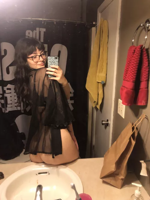 Do you like me sitting on the sink for you? by heyitsmeemily