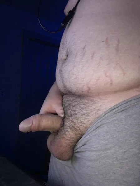 Do you like my belly and cock? by Slow-Examination-305