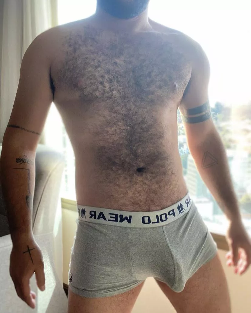 Do you like my brazilian hairy body? WOOF! 🐻 posted by mineirobh