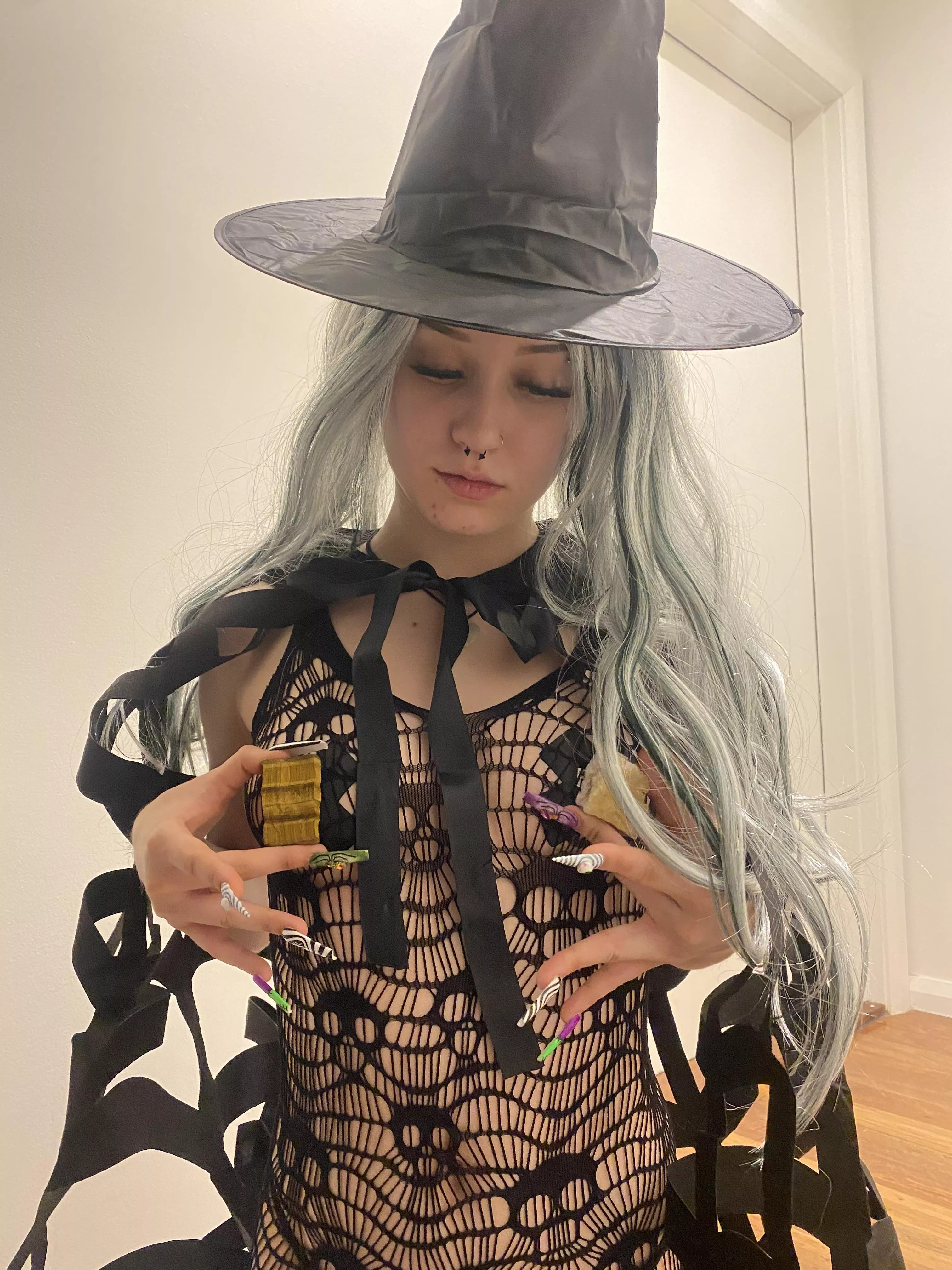 Do you like my crystal titties? 🔮😈 posted by WitchBitch47