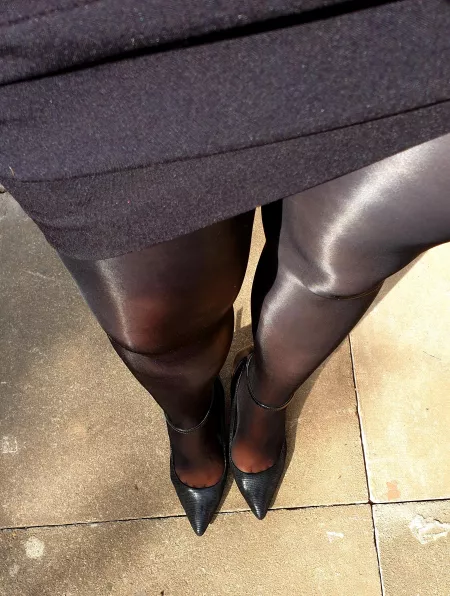 Do you like my high-shine pantyhose? X by MrsH_Nylons