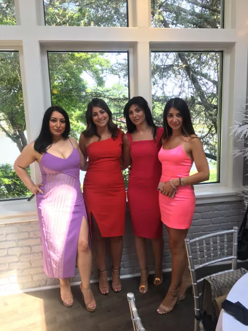 Do you like my mom (next to pink dress) and her friends? by FitFun24