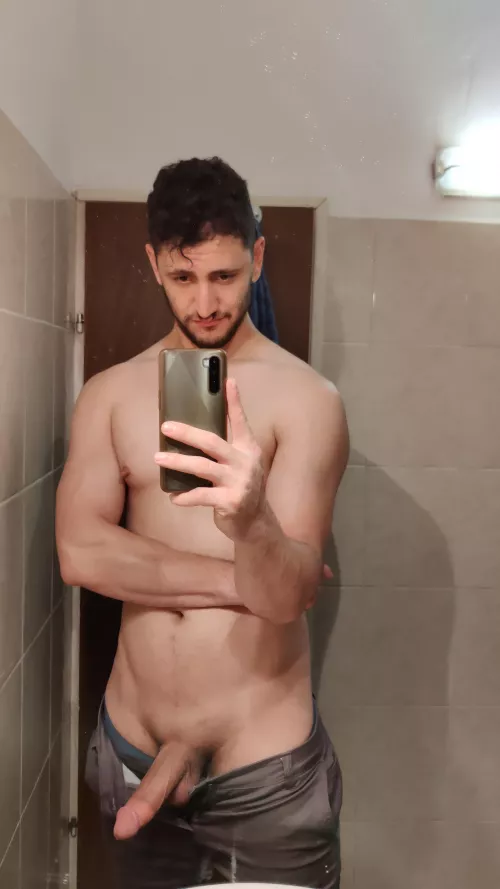 Do you like my semi? by Exhibitionistbigguy