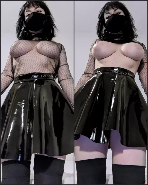 Do you like my shiny skirt...amd my boobs? by anjelicadoll