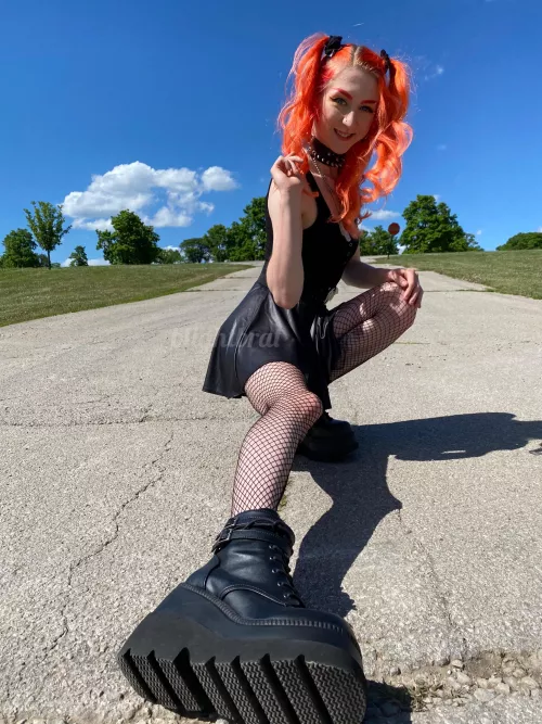 Do you like my tights? 🖤 by blightbrat