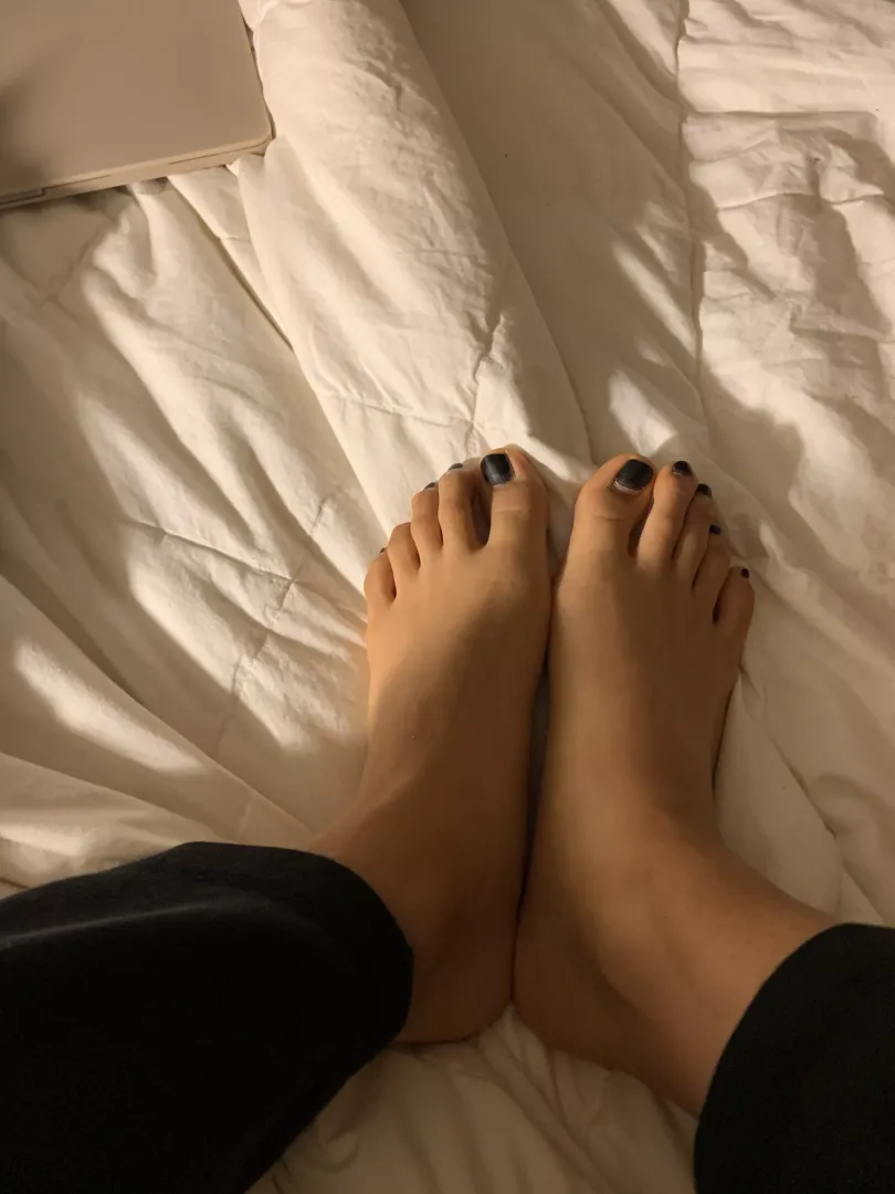 Do you like my toes? Ready to slip on any pair of socks for you! [asianfeet] [asian] [Japanese] [Japanesefeet] [toes] [cutetoes] [sweatyfeet] posted by cherryblossombabyy