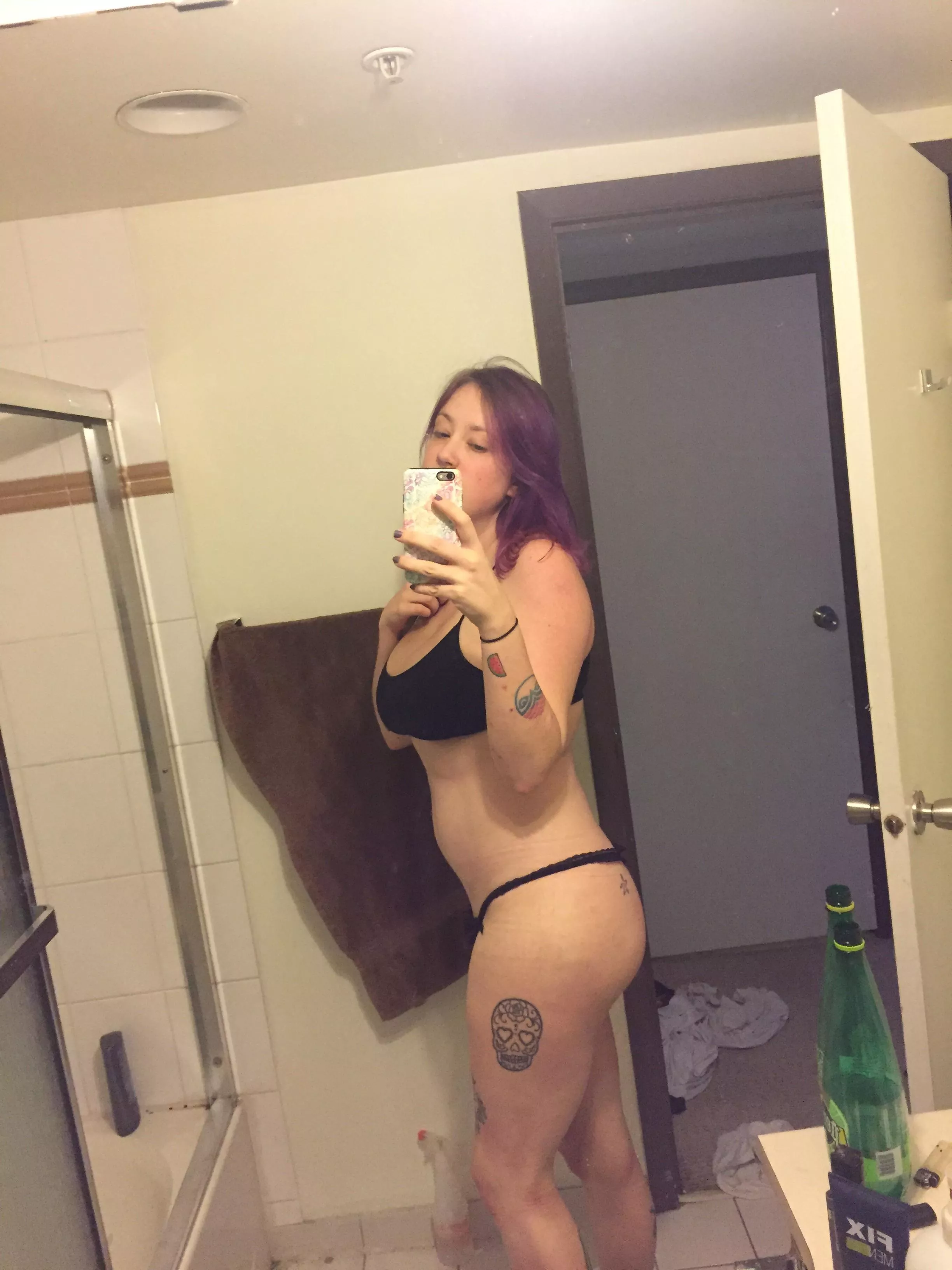 Do you like seeing me in a thong? posted by VioletFonce