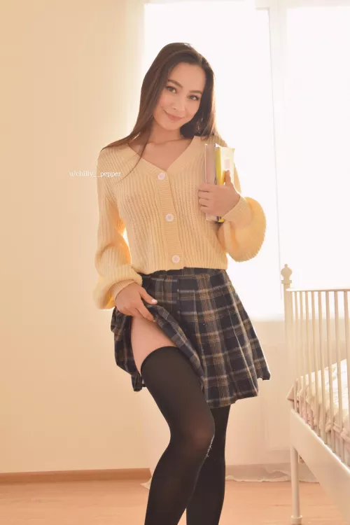 Do you like short skirts on college girls? ☺️ by Chilly__pepper