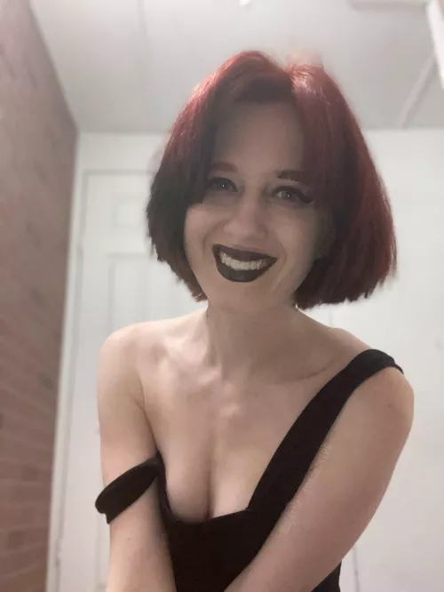 do you like the black lipstick?😆 I never wear it! by Majestic__198