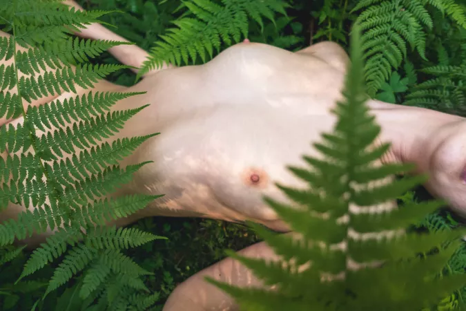 Do you like the contrast of my pale boobs and the vibrant green? by theoneannabanana