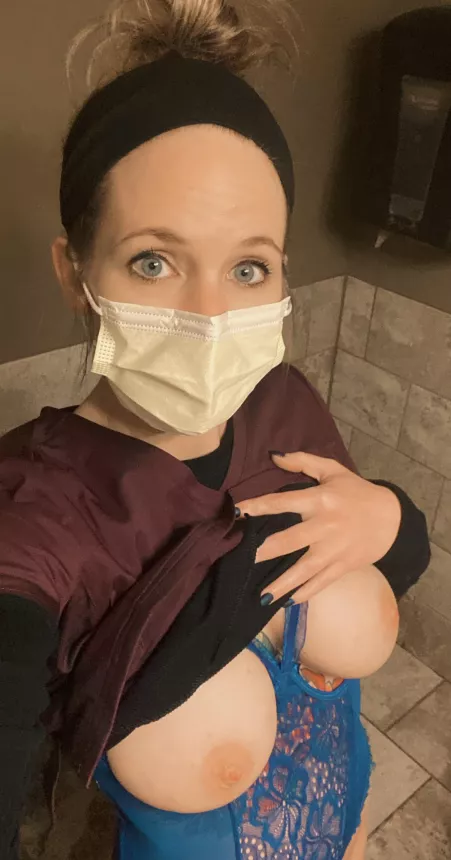 Do you like what’s under my scrubs tonight? 😏 by [deleted]