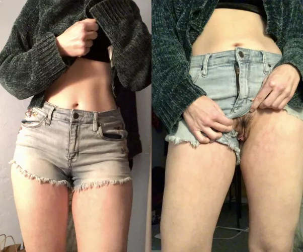 Do you like what’s under my shorts? 🥰 by gaykittygirl