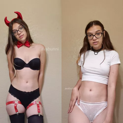 Do you perfer me to be your angel or devil by AvaBunni