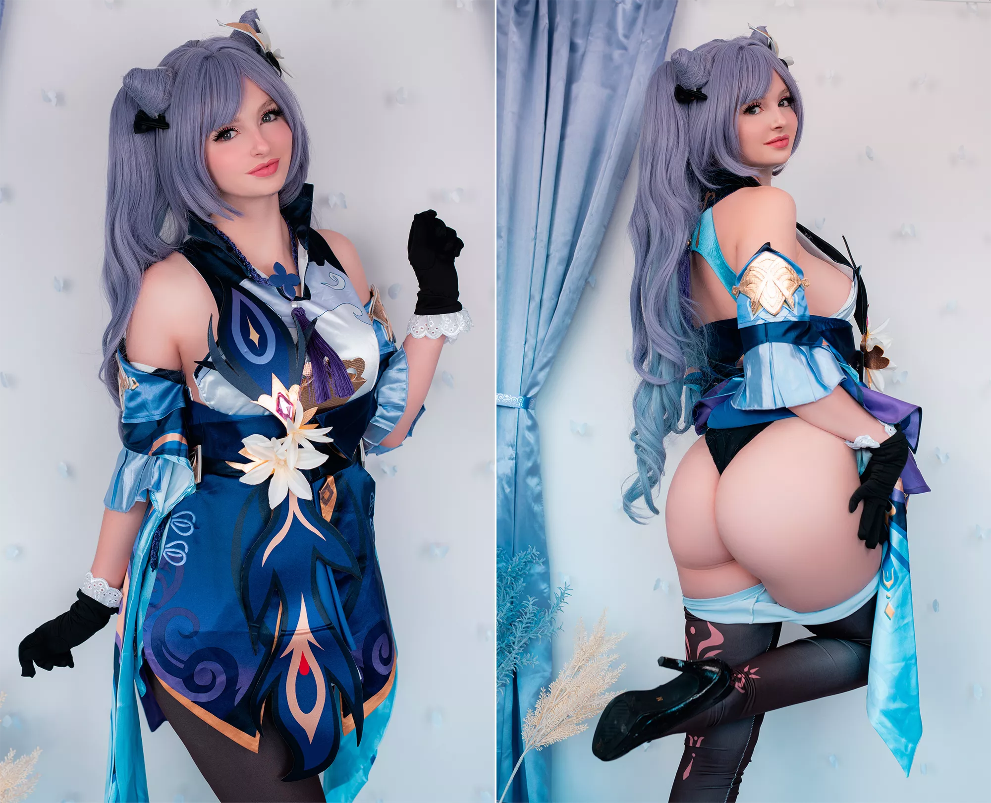 Do you prefer Keqing with her stockings ON or OFF? by Mikomin posted by Mikomin