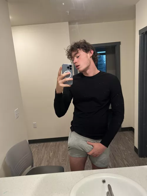 Do you think I look good in grey? by xldoublesausage