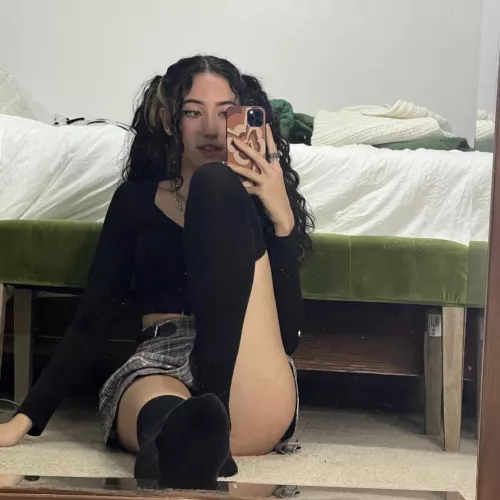 Do you think my skirts too short? by Miabellerina