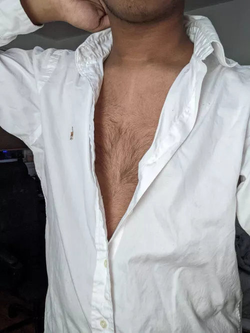 Do you wanna unbutton further? by tall_brownie