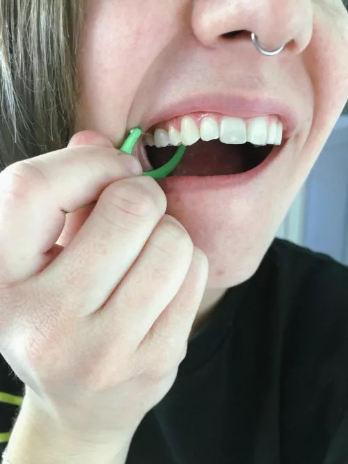 Do you wish you were getting flossed out of my teeth? by toothyem