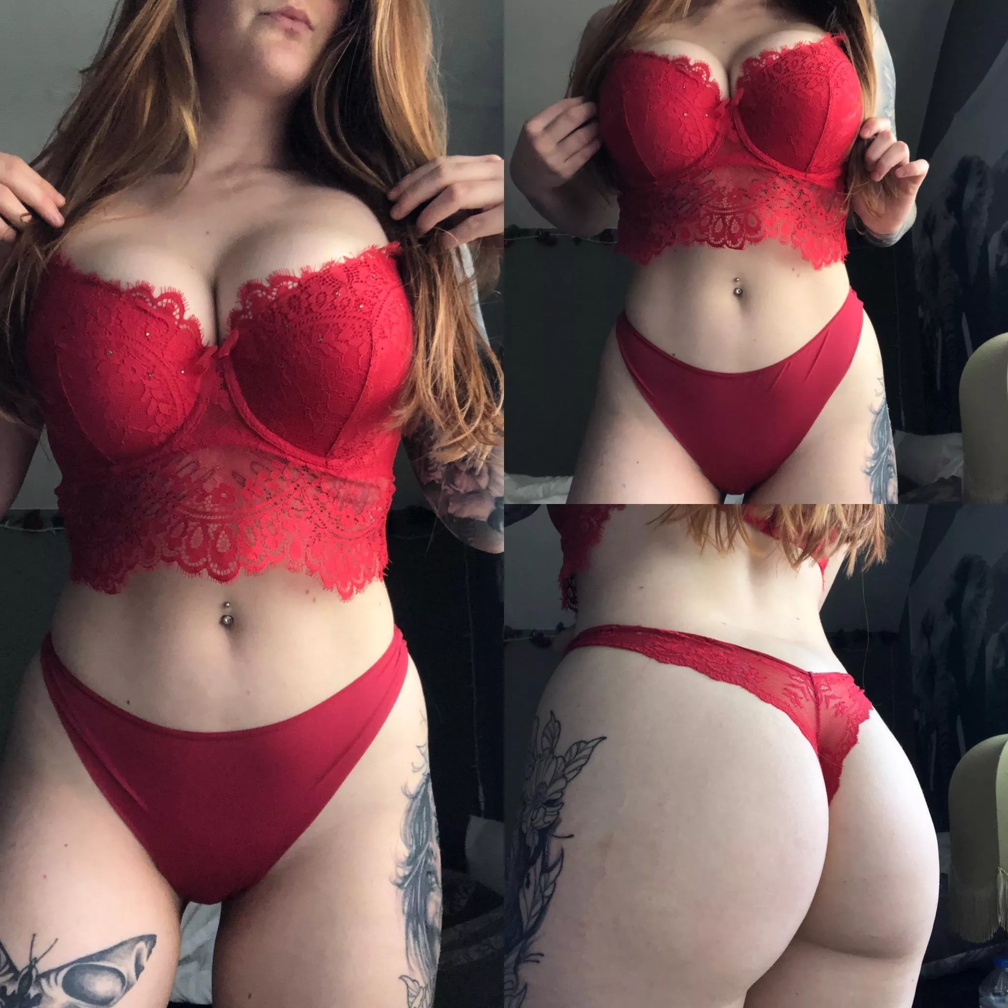 Does red suit me? 🥰 posted by GingerLovesAnal