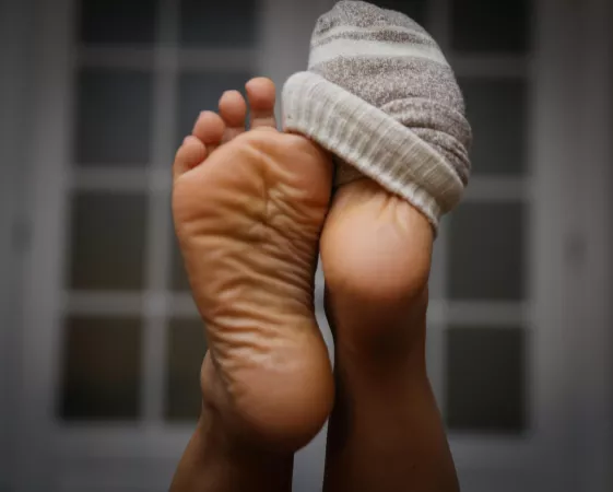 Does taking them off count? by Genniveefeet