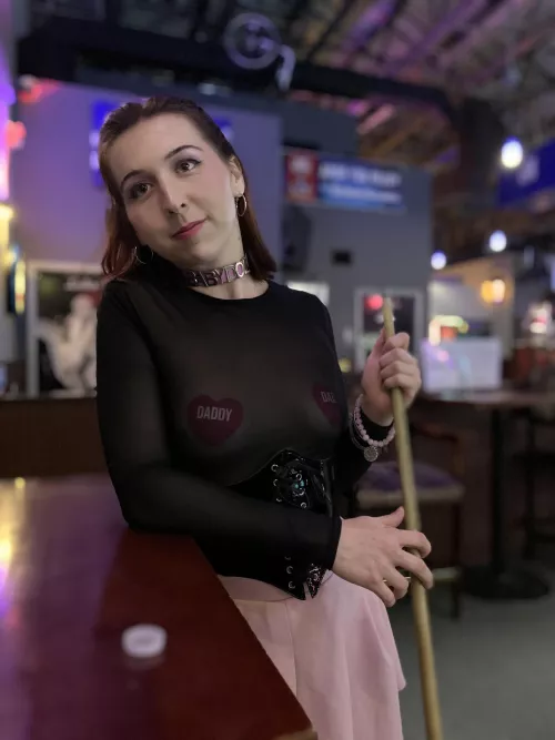 Does this count? It’s not nude, but definitely inappropriate for this bar by swallowpeaches