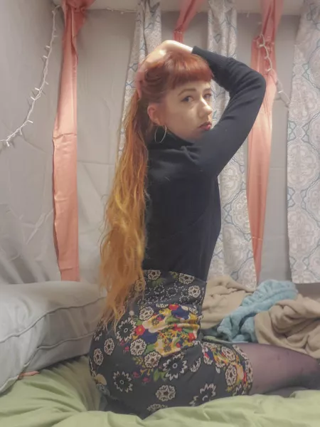 Does this skirt make my as... hair!! I mean hair! Does this skirt make my hair look nice? by VozFoxy