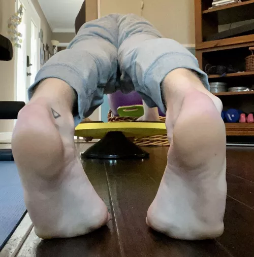 Doing a little work on my perfect body. Like the views? by BlondeBoyFoot