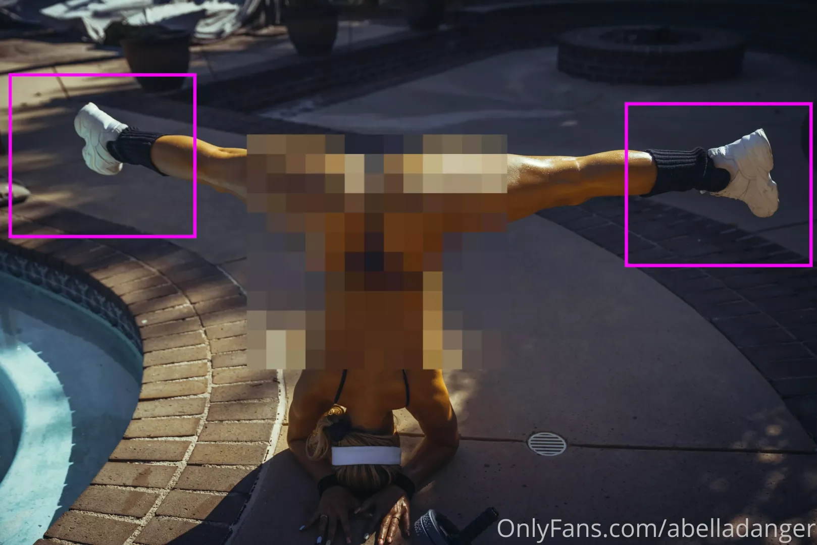 Doing her workout posted by beta4blackdick