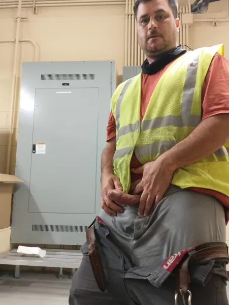 Doing some electrical at work and got in the mood to post a nude! Hopefully someone will like it. by Bbob91207