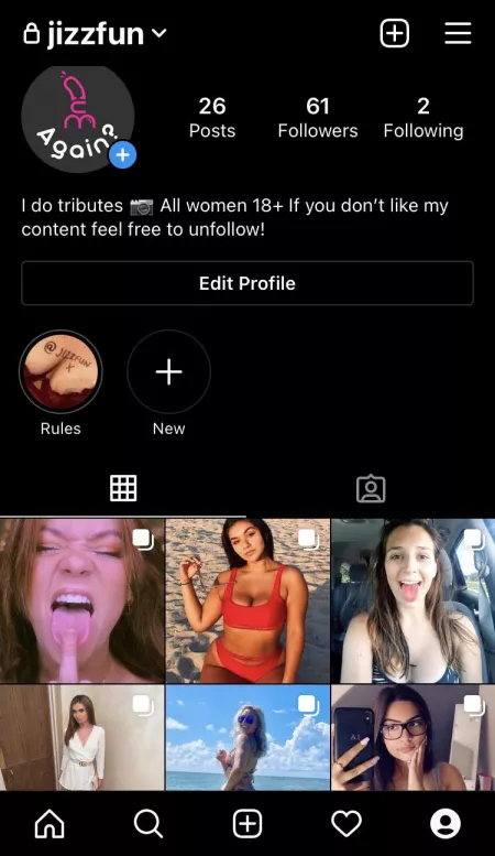 Doing tributes now, message me on IG by jizfun