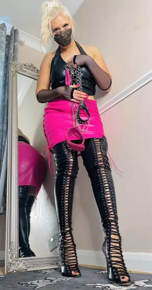 [domme] I’m gonna dress you up like a Barbie sissy slut and parade you around for my amusement by sparkly-and-savage