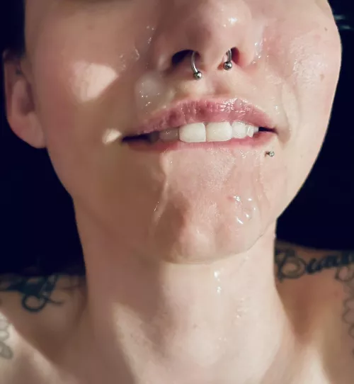 Don’t even care if a lot got in my eyes, I’m a happy slut 🥰💦🤤😈 by Classic-Page-4493