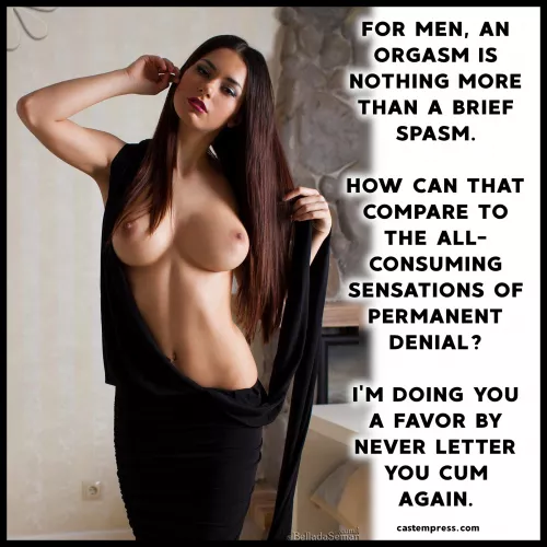 Don't forget to thank your Mistress for not letting you cum by CageYourMan