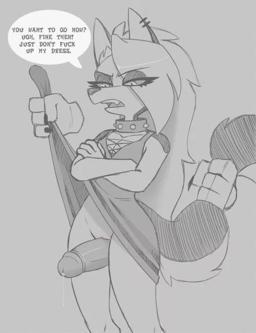 “Don’t fuck up my dress!” [F] (Art by me, xXBluessinbinXx) by xXBluessinbinXx