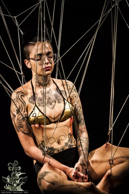 Don't know if this is bondage. Her name is Leigh Raven by double_clone